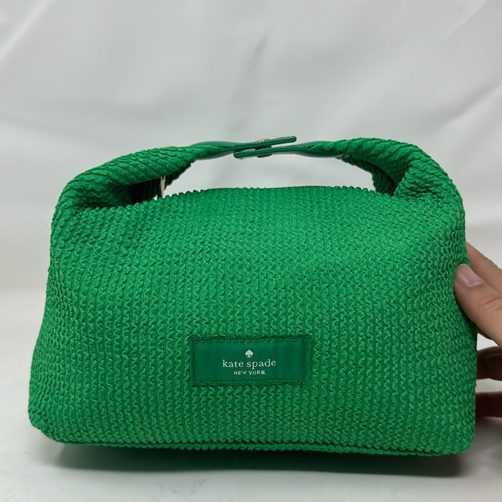 Kate Spade Green Cosmetic Pouch